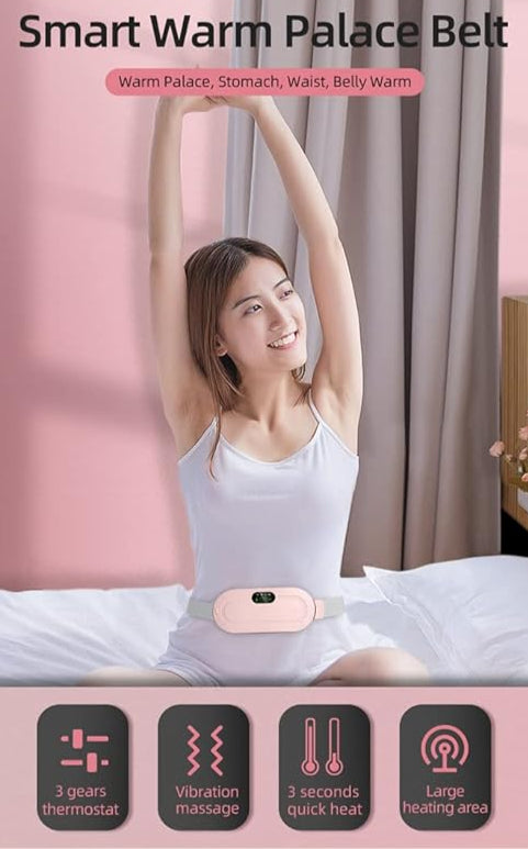 Menstrual period heating pad for cramps massage